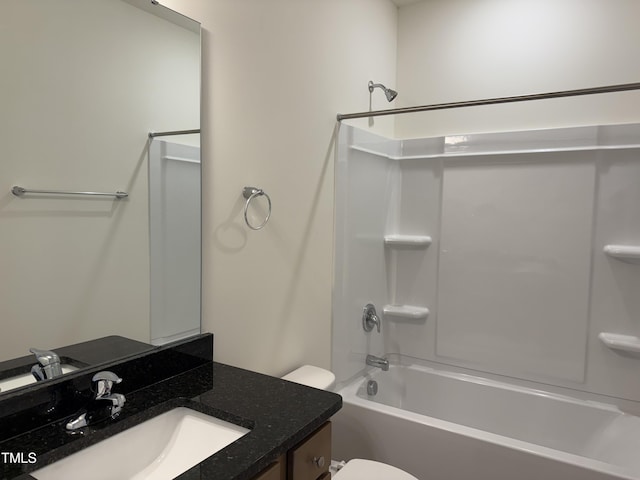 38 Gander Dr, Benson, NC 27504 - bathroom with toilet, vanity, and shower / tub combination