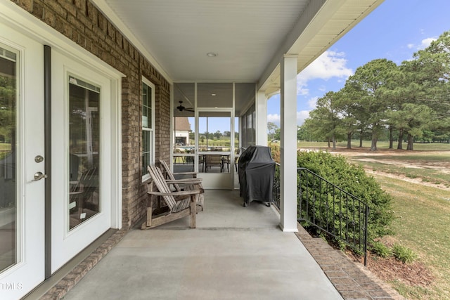 view of patio / terrace with grilling area