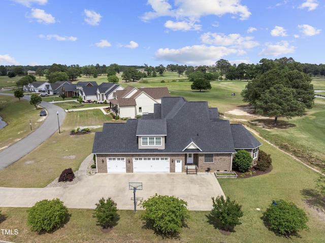 aerial view of residential area