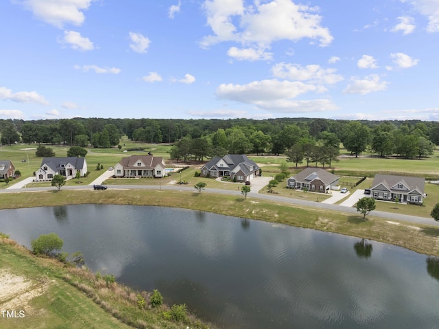 drone / aerial view of a nearby body of water