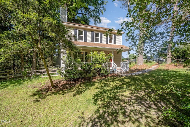 40 Crepe Myrtle Ct, Angier, NC 27501 - view of front of property featuring a porch