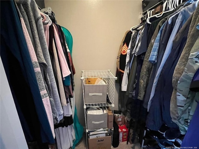 6651 Brookshire St, Fayetteville, NC 28314 - walk in closet featuring carpet floors