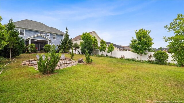 4323 Saleeby Way, Fayetteville, NC 28306 - view of yard with a sunroom