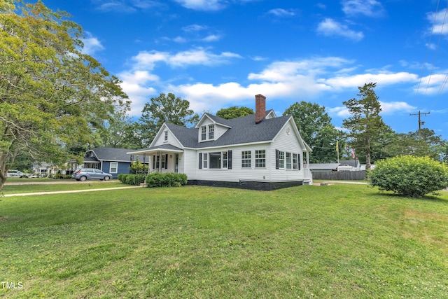 302 Hester St, Knightdale, NC 27545 - view of front facade featuring a chimney
