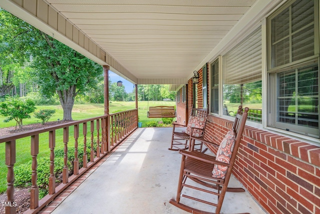 view of patio / terrace with covered porch