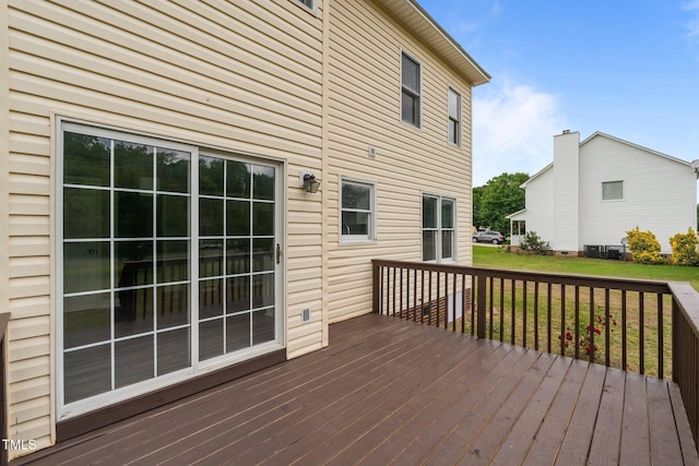 114 Lynnville Ct, Lillington, NC 27546 - wooden terrace featuring a yard