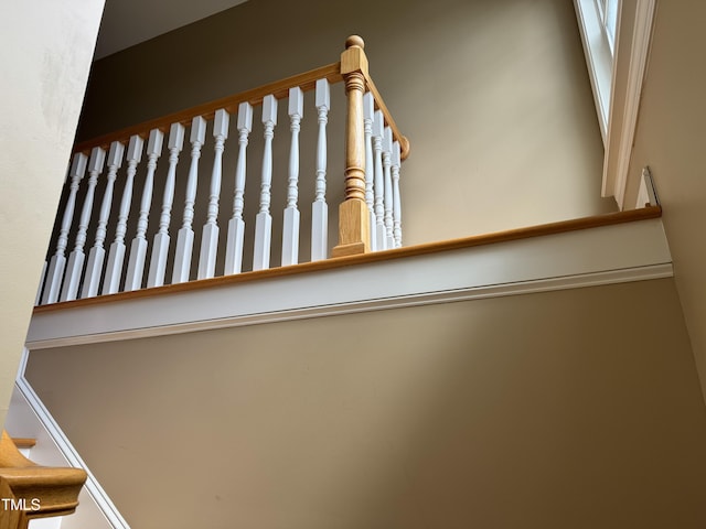 view of stairway
