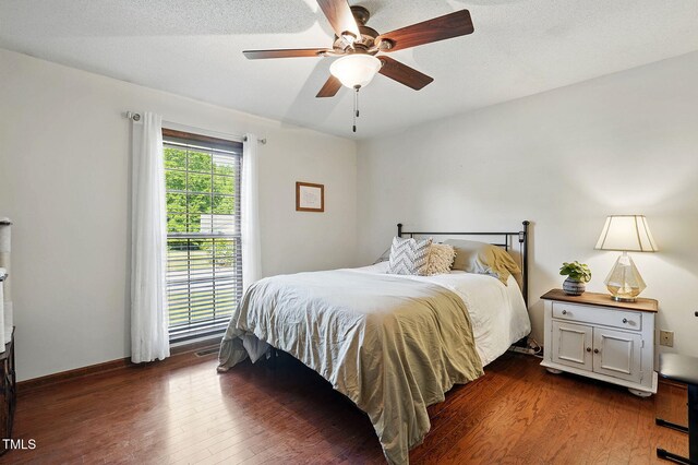 203 Marlowe Dr, Dunn, NC 28334 - bedroom featuring wood finished floors and ceiling fan