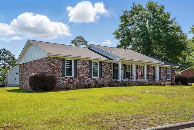203 Marlowe Dr, Dunn, NC 28334 - single story home with brick siding, crawl space, and a front yard