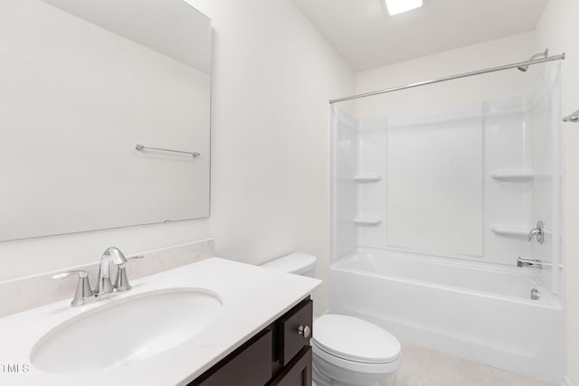 69 Curling Creek Dr Unit I286, Clayton, NC 27527 - full bath featuring toilet, vanity, shower / washtub combination, and tile patterned flooring