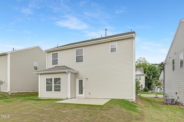 69 Curling Creek Dr Unit I286, Clayton, NC 27527 - back of property with a patio, a yard, and cooling unit