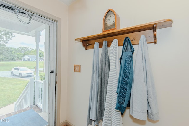 view of doorway to outside