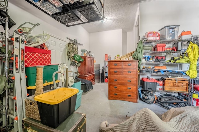 view of storage room