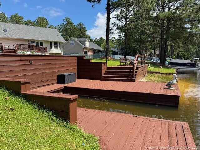 49 Pebble Beach Pt, Sanford, NC 27332 - dock featuring a water view