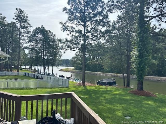 49 Pebble Beach Pt, Sanford, NC 27332 - view of yard with a water view
