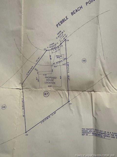 49 Pebble Beach Pt, Sanford, NC 27332 - survey map / technical document