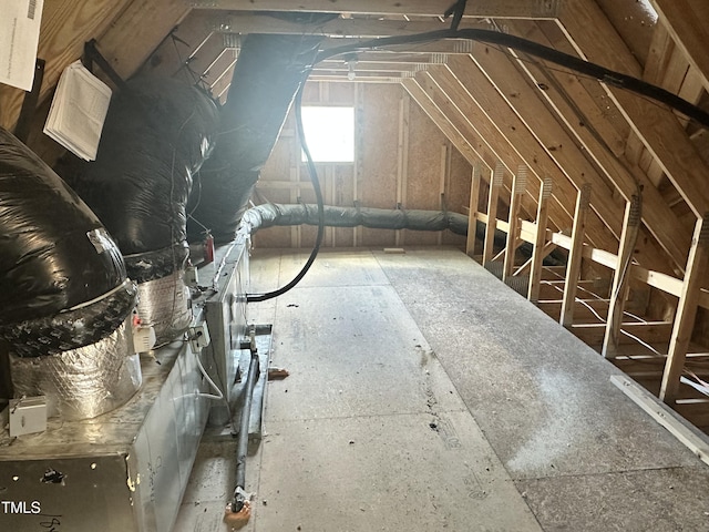 view of attic
