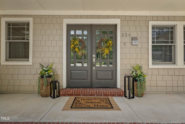 334 Westview Dr, Fayetteville, NC 28303 - view of exterior entry with french doors