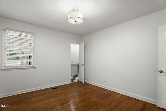 334 Westview Dr, Fayetteville, NC 28303 - unfurnished room with ornamental molding, baseboards, and wood finished floors