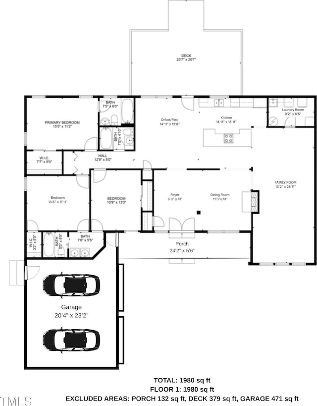 334 Westview Dr, Fayetteville, NC 28303 - home floor plan