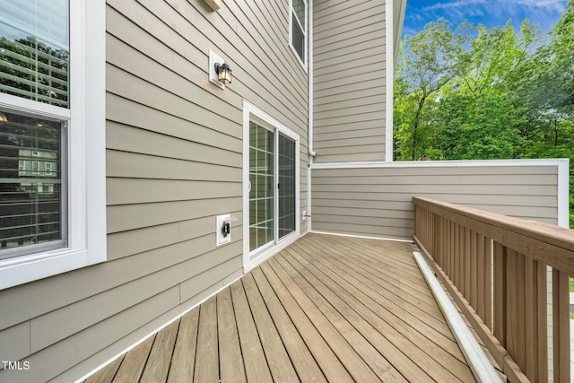 1437 Newpoint Dr, Durham, NC 27713 - view of wooden terrace