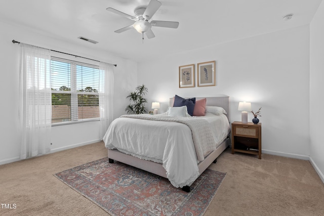 100 Stratford Lakes Dr Unit 361, Durham, NC 27713 - carpeted bedroom featuring baseboards and a ceiling fan