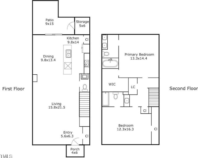 100 Stratford Lakes Dr Unit 361, Durham, NC 27713 - home floor plan