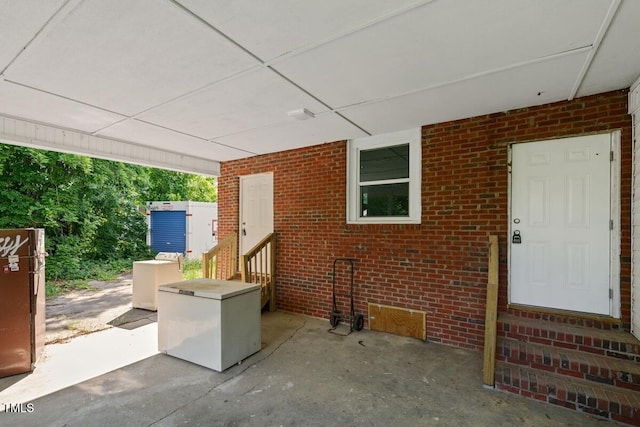 view of patio featuring entry steps