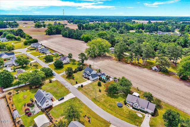 aerial view of residential area