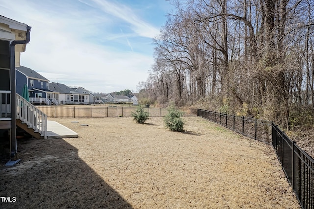 76 Freewill Pl, Raleigh, NC 27603 - fenced backyard with a residential view and stairs