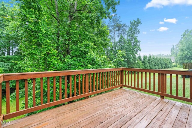 112 River Dell Townes Ave, Clayton, NC 27527 - view of wooden terrace