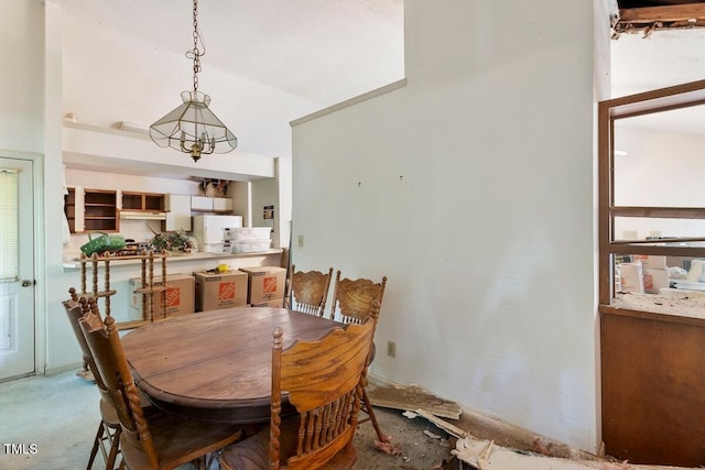 view of dining space