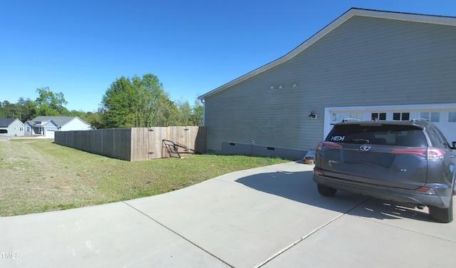 212 Placid Pond Dr, Broadway, NC 27505 - view of side of property with crawl space and driveway