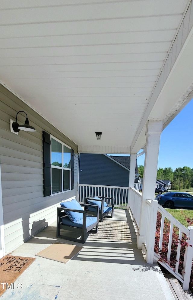212 Placid Pond Dr, Broadway, NC 27505 - view of patio featuring covered porch