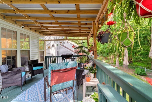 view of balcony