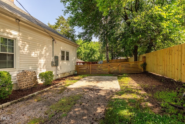 view of fenced backyard
