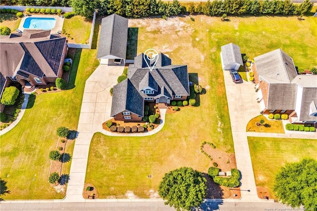 1110 Oakridge Blvd, Lumberton, NC 28358 - aerial view of a pool area