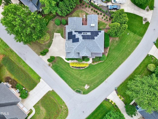 view from above of property