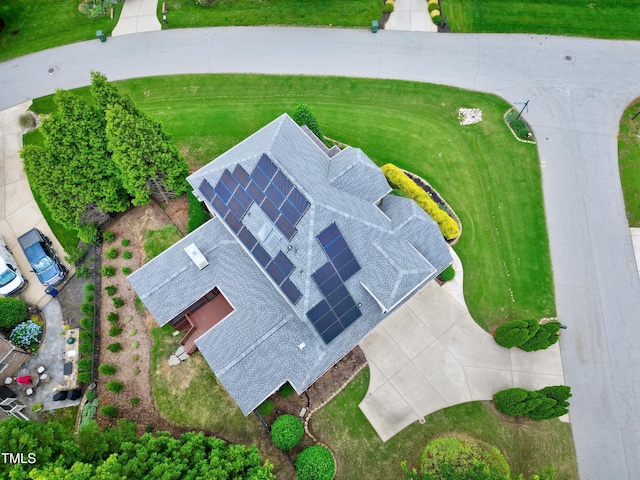 view from above of property
