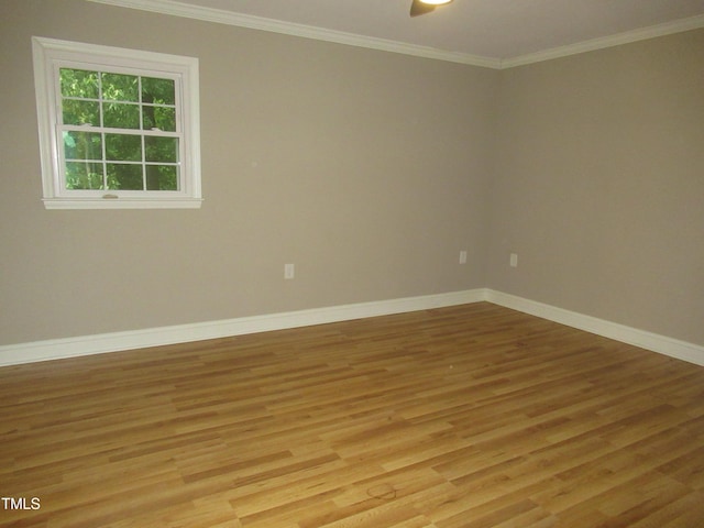 819 Patterson Grove Rd, Ramseur, NC 27316 - unfurnished room with light wood-type flooring, crown molding, and baseboards