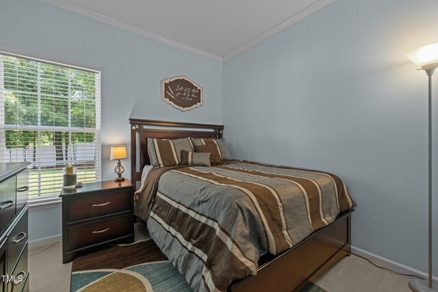 2012 Sterling Hill Dr, Fuquay Varina, NC 27526 - bedroom featuring ornamental molding, baseboards, carpet, and multiple windows
