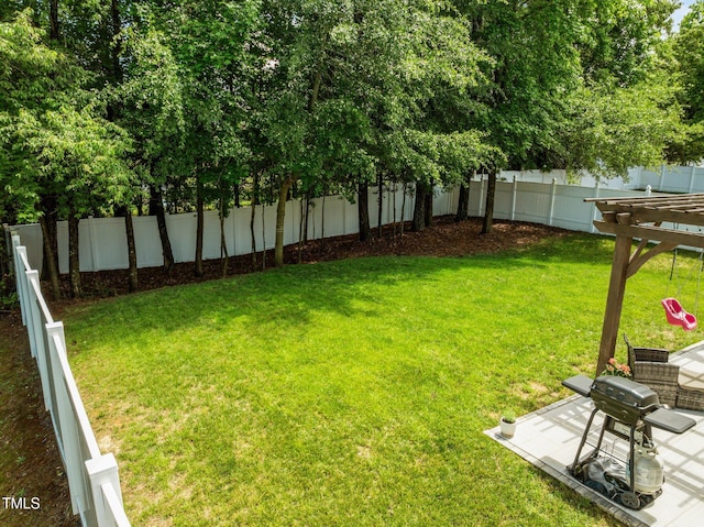 2012 Sterling Hill Dr, Fuquay Varina, NC 27526 - view of yard with a patio area