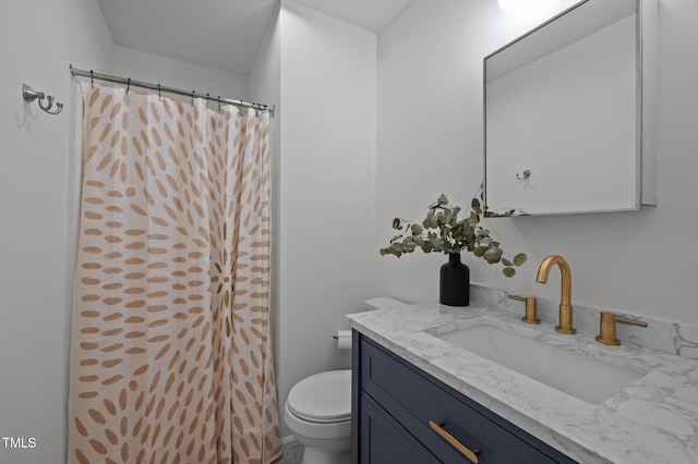 145 Coleridge Ct, Carrboro, NC 27510 - bathroom featuring toilet, vanity, and a shower with shower curtain