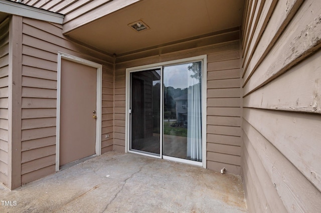 145 Coleridge Ct, Carrboro, NC 27510 - doorway to property featuring a patio