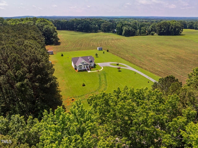 aerial view of sparsely populated area