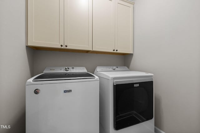 111 Chapel Run Way, Chapel Hill, NC 27517 - washroom featuring separate washer and dryer and cabinet space