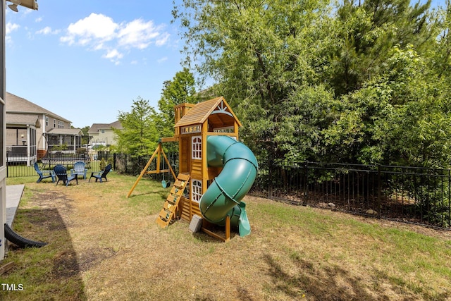 view of play area