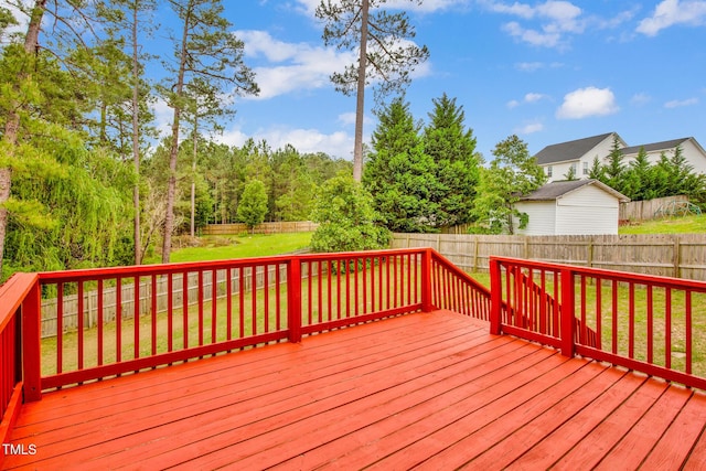 view of wooden terrace
