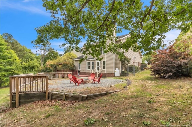 4725 Grandison Ct, Hope Mills, NC 28348 - view of yard with a fire pit