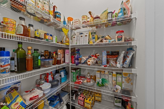 view of pantry